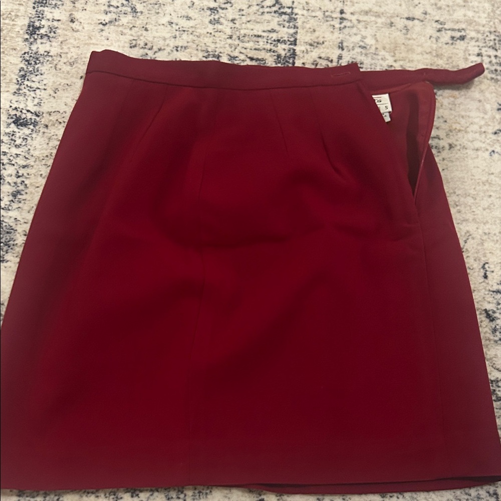 Talbots Rich Red Mini Skirt